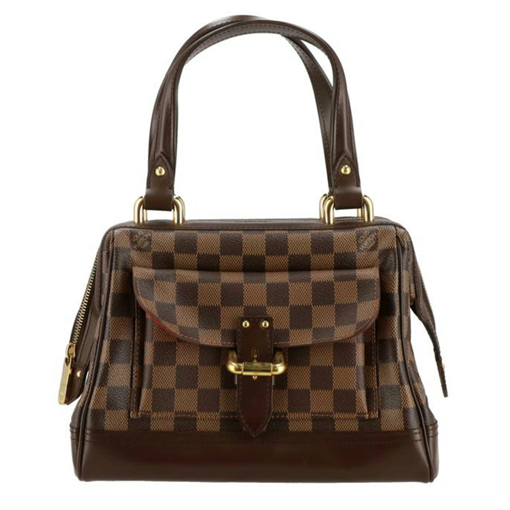 Louis Vuitton Knightsbridge Damier Canvas Leather Black Brown